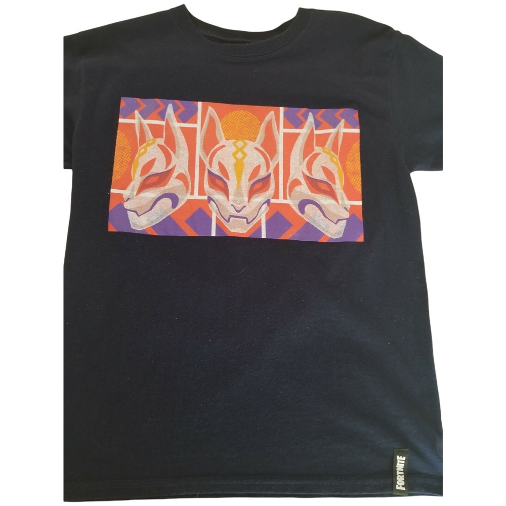 FORTNITE Boy's Youth Size XL 14/16 Graphic T-Shirt Top Drift Character Navy - Picture 2 of 10